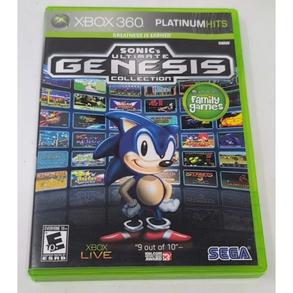 Sonic's Ultimate Genesis Collection‎ Microsoft Xbox 360 2009 Platinum Hits CIB